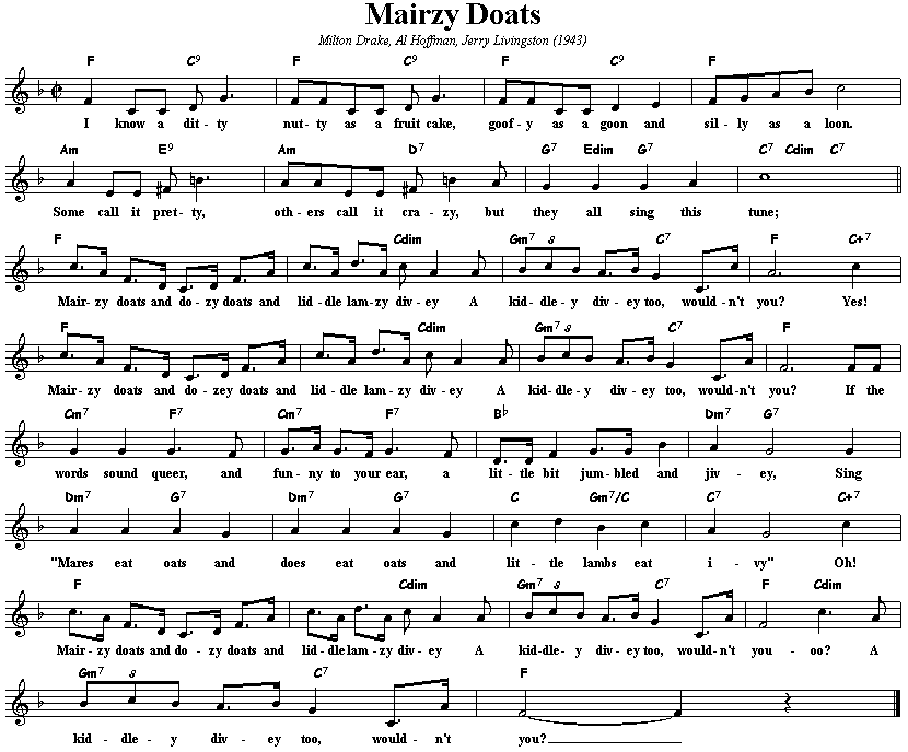 Mairzy Doats